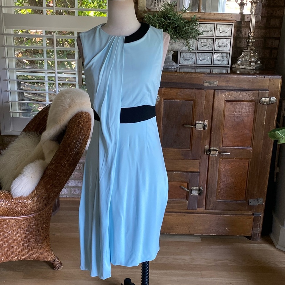 KAREN MILLEN DRAPED JERSEY DRESS 10 NEW